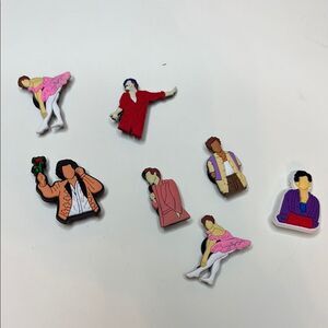 Harry Styles Colorful Shoe  Charms Set of 7